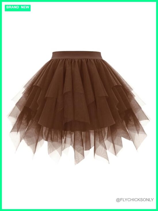Dresses & Skirts - Layered Tulle Tutu Skirt Bubble A-Line Halloween Cosplay Dance